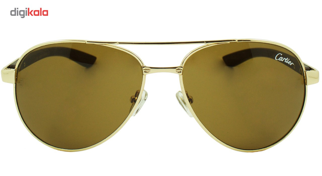 عینک آفتابی طرح کارتیه مدل T8000259 Pure Brown