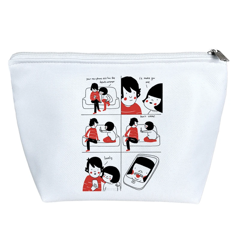 کیف لوازم آرایش دخترانه خندالو مدل عاشقانه Lovely کد H908