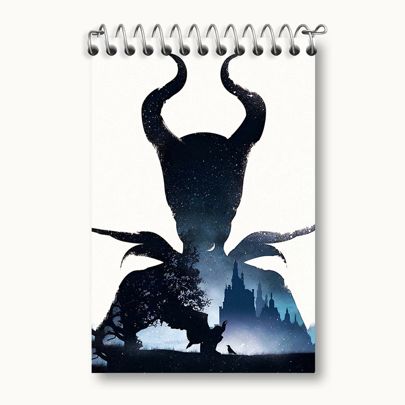 دفتر یادداشت 50 برگ خندالو طرح مالفیسنت (Maleficent) کد N3460