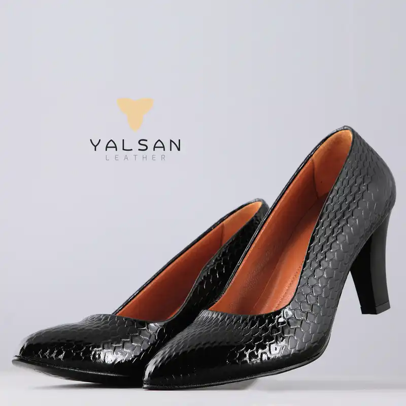 کفش زنانه چرم یلسان مدل ژاکلین کدMSK-ZKL-600-MRV