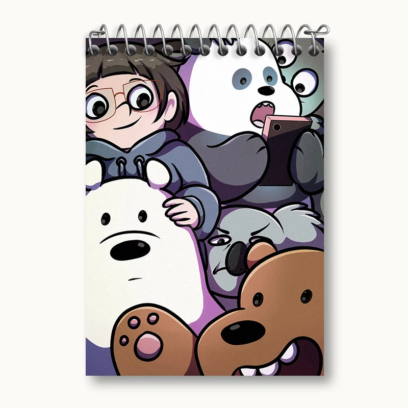 دفتر یادداشت 50 برگ خندالو طرح سه خرس کله پوک کد N4247