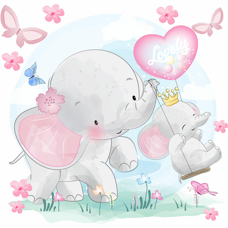 استیکر دیواری کودک راتیانا مدل دلفی