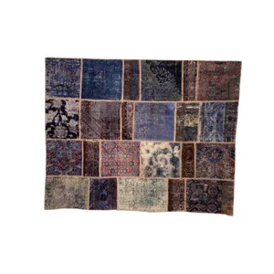 کلاژ فرش دستباف 3 متری مدل وینتج کد 52