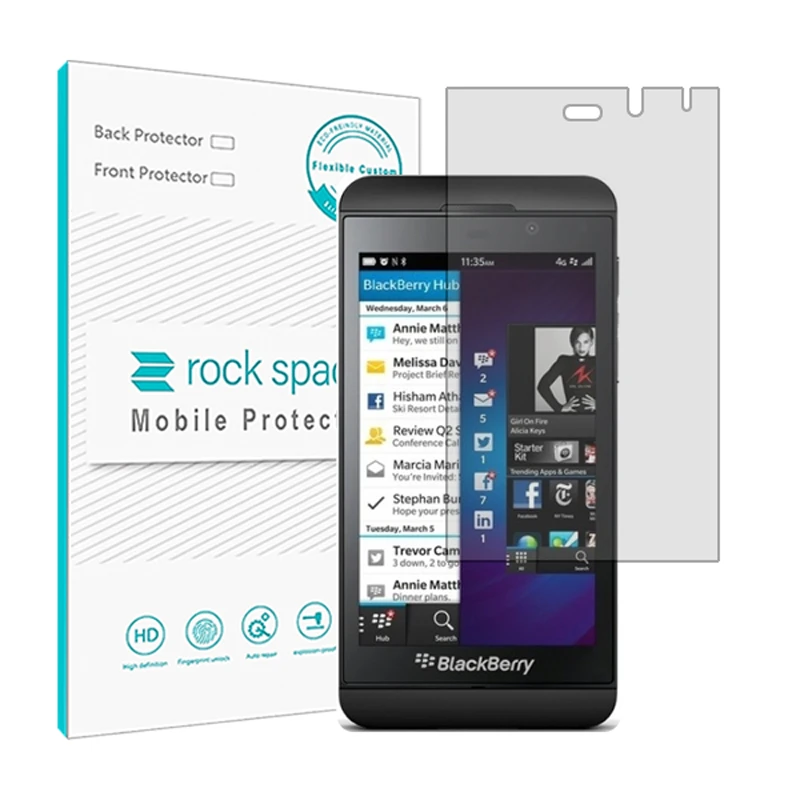 محافظ صفحه نمایش هیدروژل راک اسپیس مدل HyGEL مناسب برای گوشی موبایل بلک بری Z10