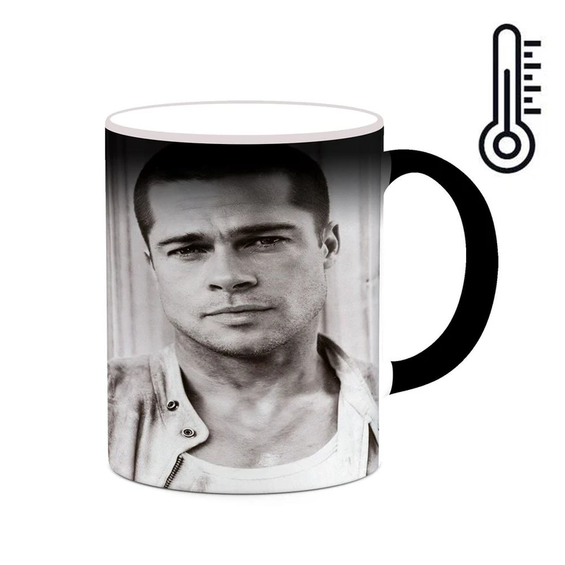 ماگ حرارتی کاکتی طرح برد پیت Brad Pitt مدل mgh25299