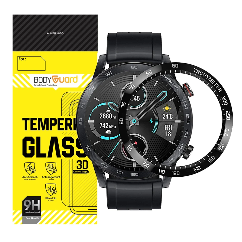محافظ صفحه نمایش بادیگارد مدل PMMA مناسب برای ساعت هوشمند آنر MagicWatch 2 46 mm