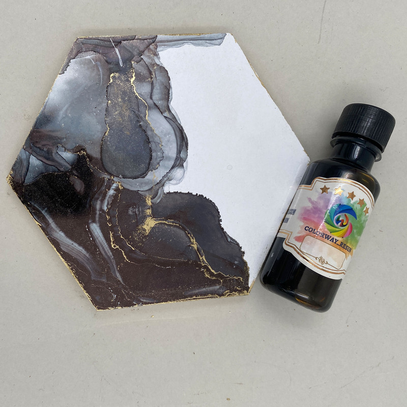 رنگ جوهری رزین اپوکسی کالروی رزین کد 1 حجم 20 میلی لیتر بسته 16 عددی