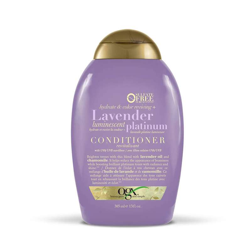 نرم کننده مو او جی ایکس مدل Lavender Platinum حجم 385 میلی لیتر 