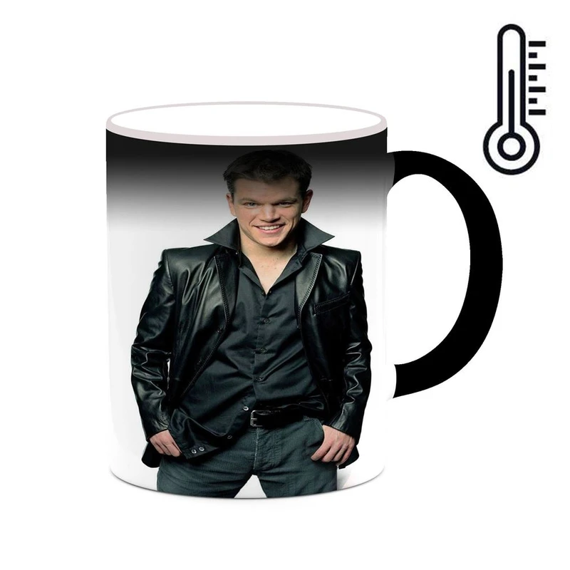 ماگ حرارتی کاکتی طرح مت دمون Matt Damon مدل mgh26865