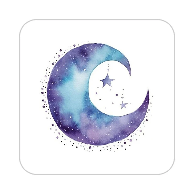 زیر لیوانی کاکتی طرح ماه و ستاره مدل mp53417