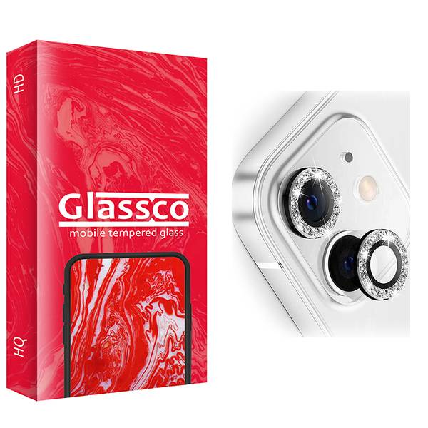 محافظ لنز دوربین گلس کو مدل CGo1 رینگی نگین دار مناسب برای گوشی موبایل اپل iPhone 11