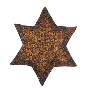 رومیزی ترمه مدل ستاره 19 سایز 36x36 سانتیمتر