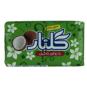 صابون گلنار مدل Coconut Oil مقدار 130 گرم بسته 6 عددی