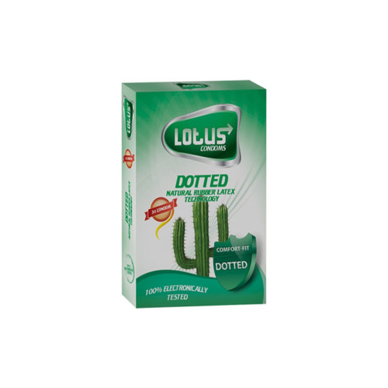 کاندوم لوتوس مدل dotted بسته 12 عددی