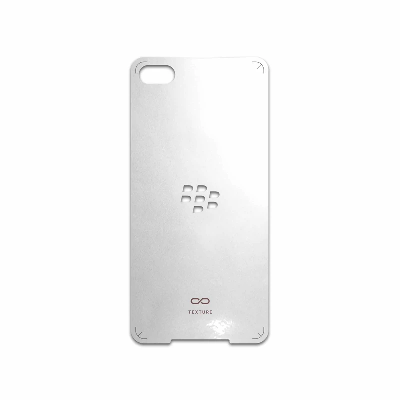 برچسب پوششی ماهوت مدل Metallic-White مناسب برای گوشی موبایل بلک بری Z30
