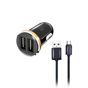 شارژر فندکی کینگ استار مدل KC110A به همراه کابل تبدیل microUSB
