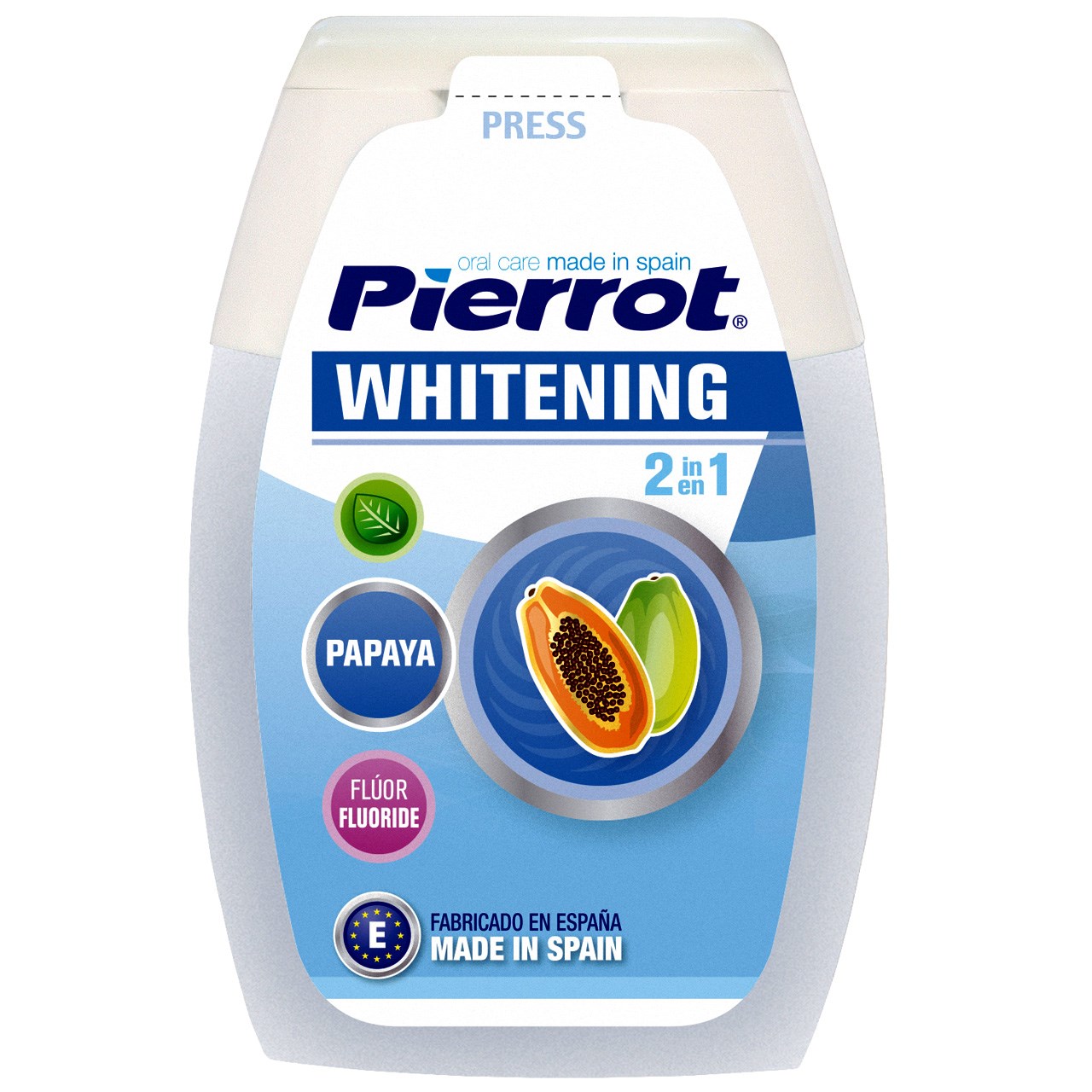 خمیردندان پیرروت مدل Whitening 2 in 1 حجم 75 میلی لیتر