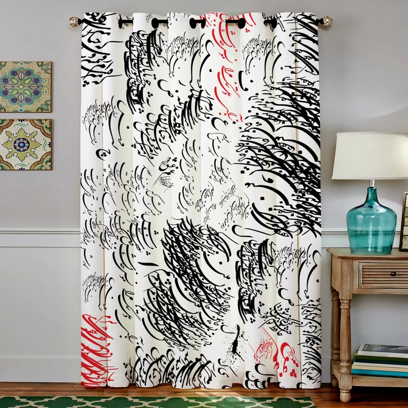 پرده مخمل رنس مدل C4-50012 ارتفاع 190 سانتی متر