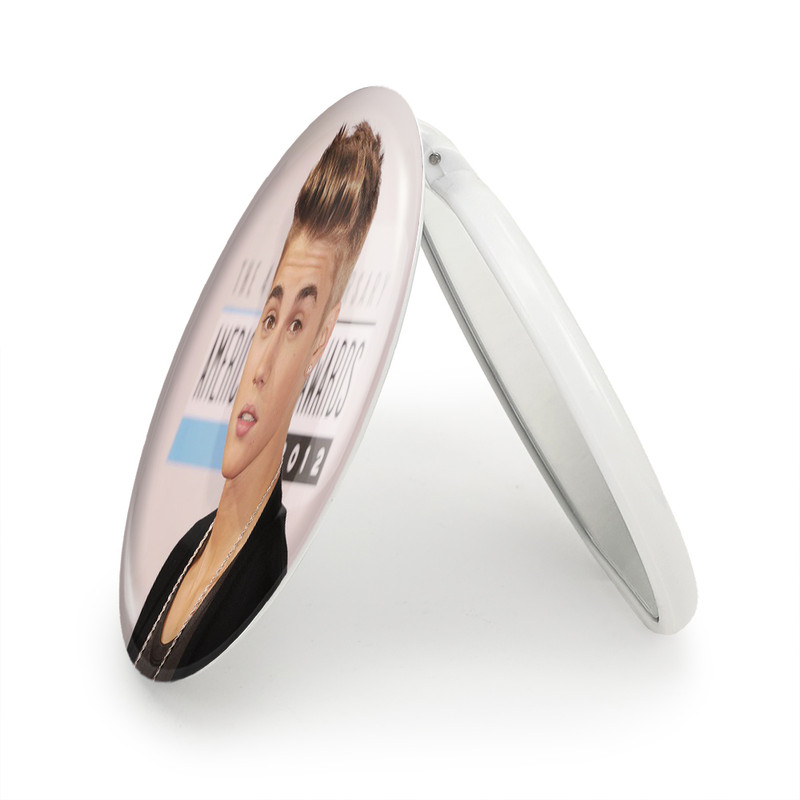 آینه جیبی خندالو طرح جاستین بیبر Justin Bieber مدل تاشو کد 2699