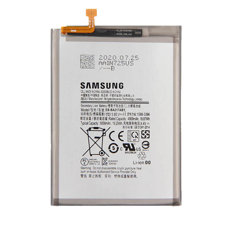 باتری موبایل مدل EB-BA217ABY ظرفیت 4900 میلی آمپر ساعت مناسب برای گوشی موبایل سامسونگ Galaxy A21s