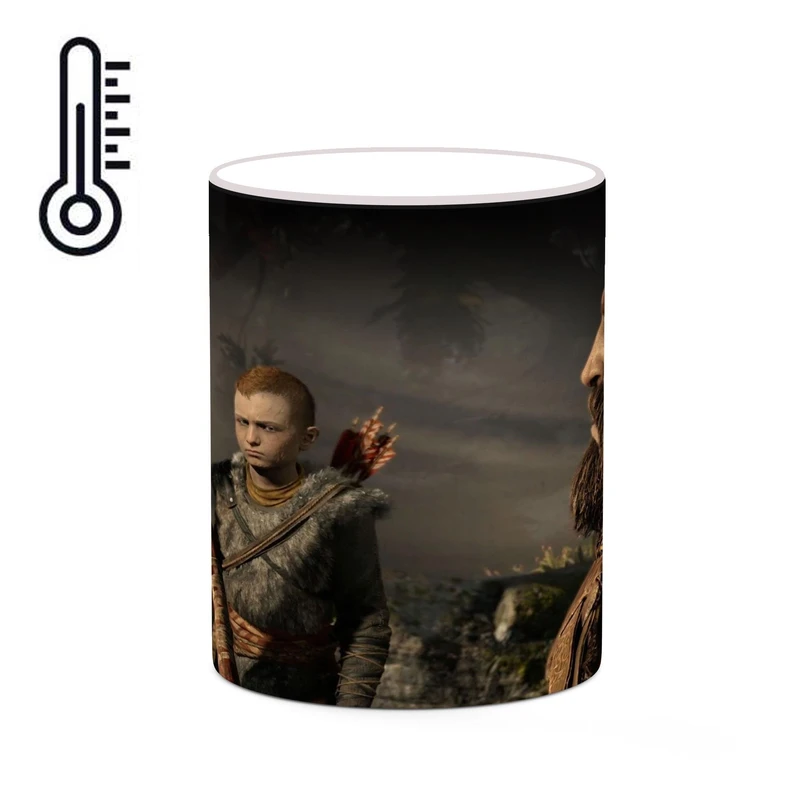 ماگ حرارتی کاکتی طرح گاد آف وار God Of War مدل mgh40785