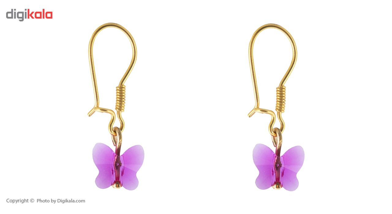 گوشواره طلای 18 عیار ماهک مدل ME0768