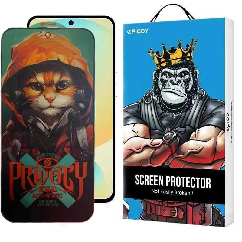 محافظ صفحه نمایش حریم شخصی اپیکوی مدل Hoodie Cat مناسب برای گوشی موبایل سامسونگ Galaxy S25 FE / A55/A35
