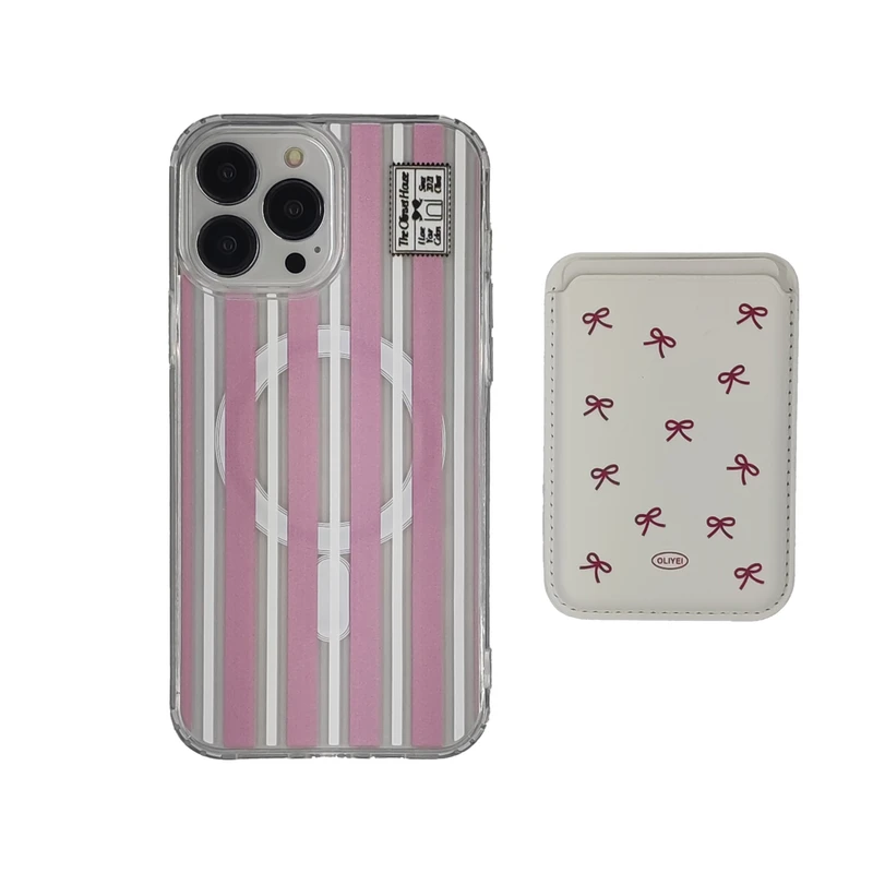 کاور مدل ویکتوریا مناسب برای گوشی موبایل اپل iPhone 15 Pro Max به همراه کیف