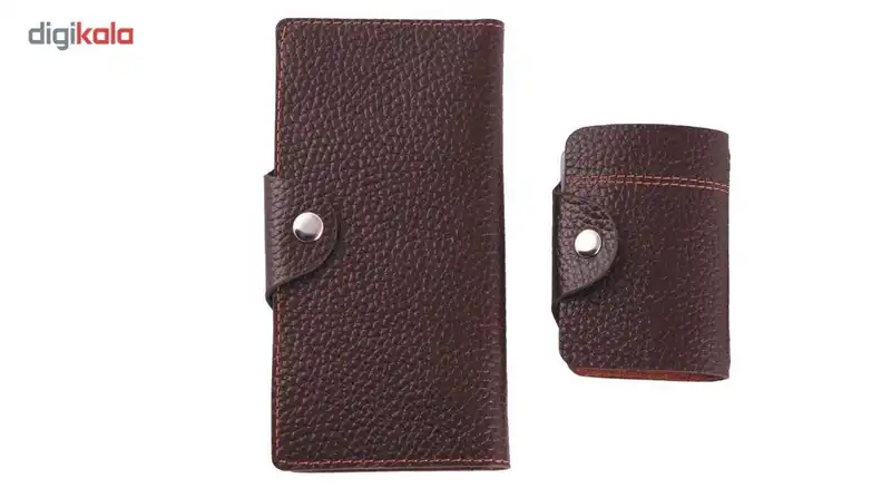 ست هدیه چرم ما مدل دکمه دار