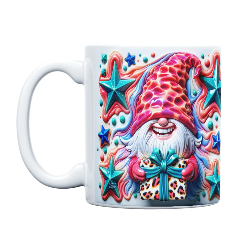 ماگ حس آمیزی طرح کریسمس مدل گنوم انرژی مثبت کد 11