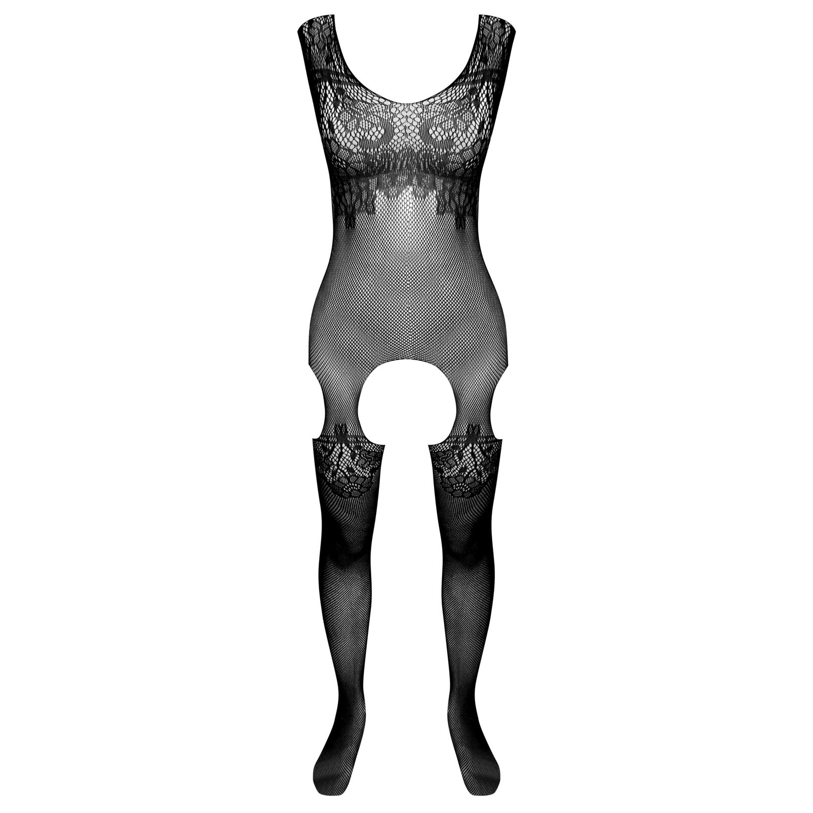 لباس خواب زنانه ماییلدا مدل فاق باز فانتزی کد 4855-7127 رنگ مشکی -  - 2
