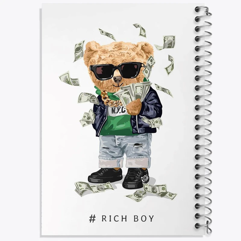 دفتر نقاشی 50 برگ خندالو مدل تدی Teddy کد 26183