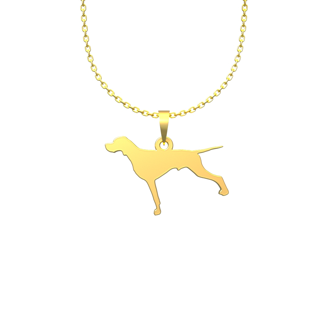 گردنبند طلا 18 عیار زنانه مدوپد مدل سگ کد J3-1-1164
