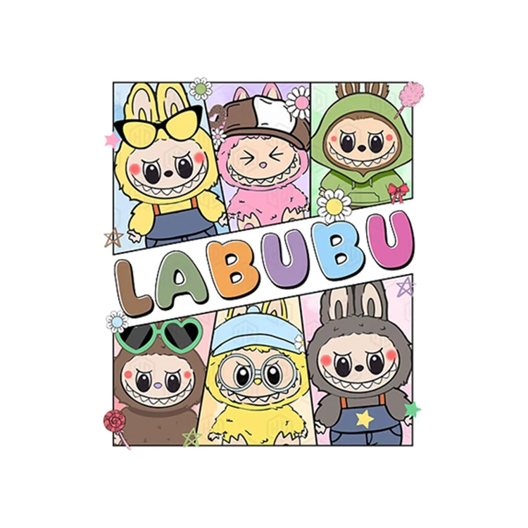 استیکر پارچه و لباس پاد آفرین مدل لبوبو کد 765