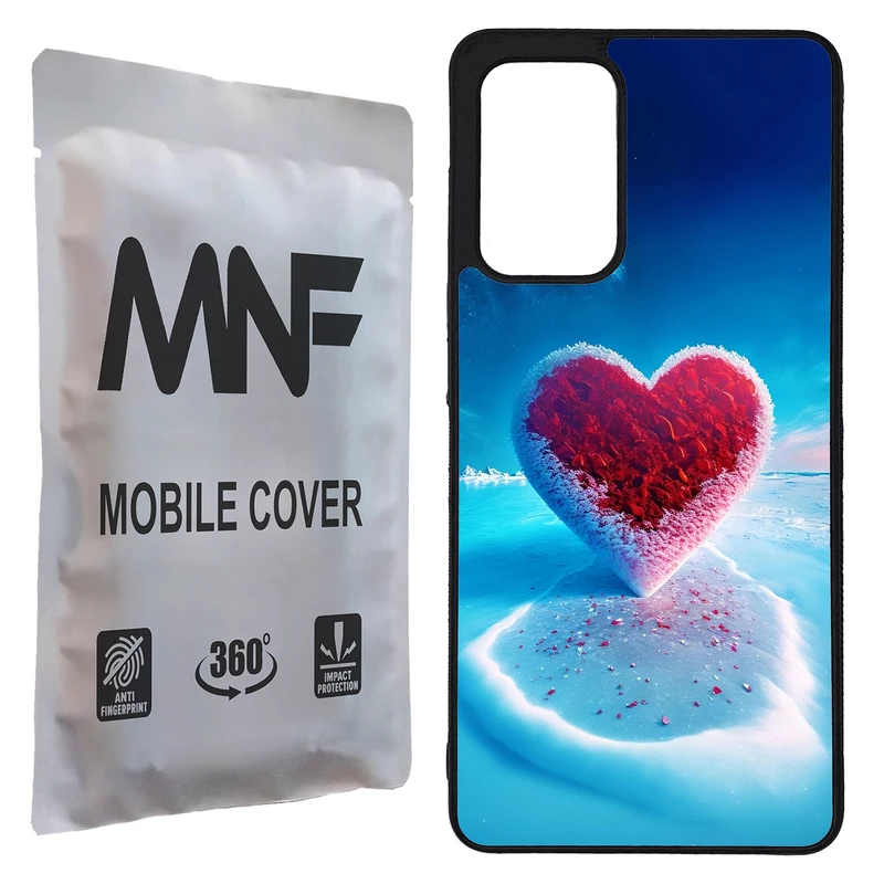 کاور ام ان اف طرح قلب یخی کد P-041 مناسب برای گوشی موبایل سامسونگ Galaxy A72 / A72 5G