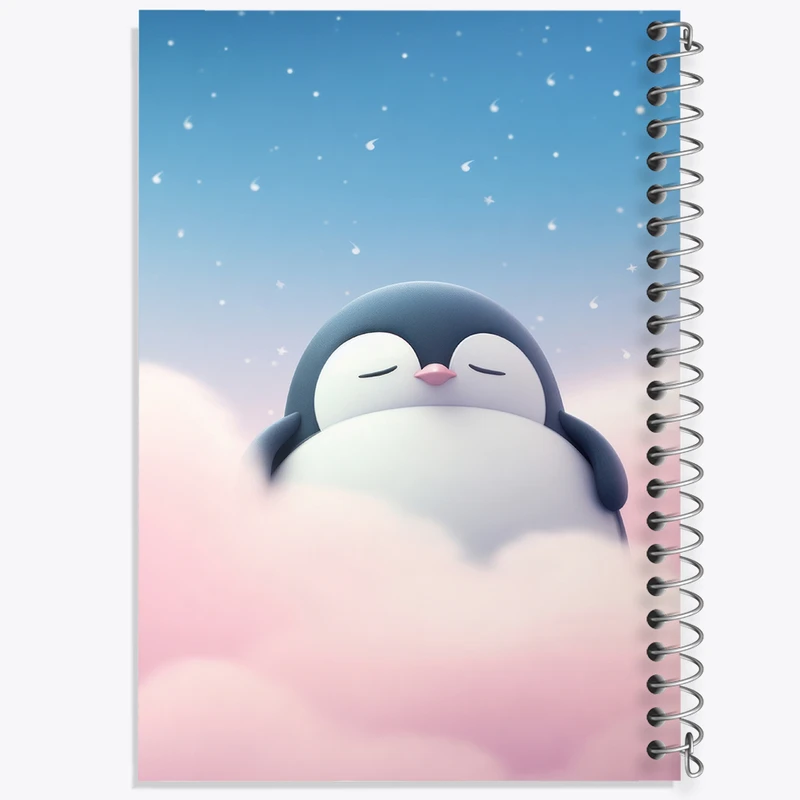 دفتر مشق 50 برگ خندالو طرح پنگوئن کد N755