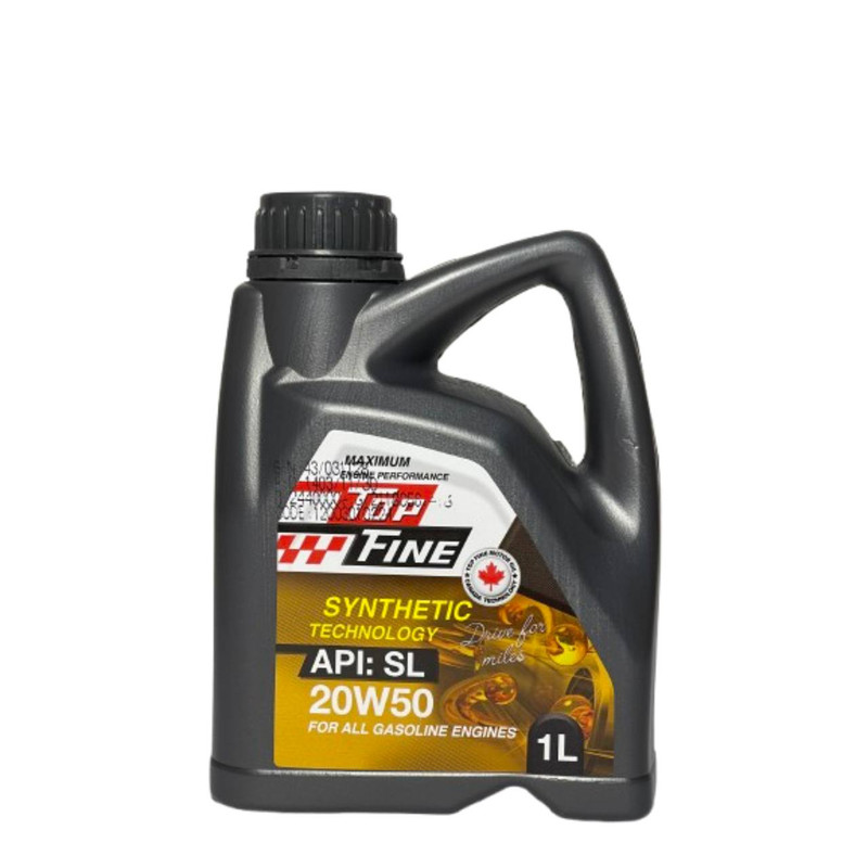 روغن موتور سیکلت تمام سنتتیک تاپ فاین مدل SL 20W-50 حجم 1 لیتر