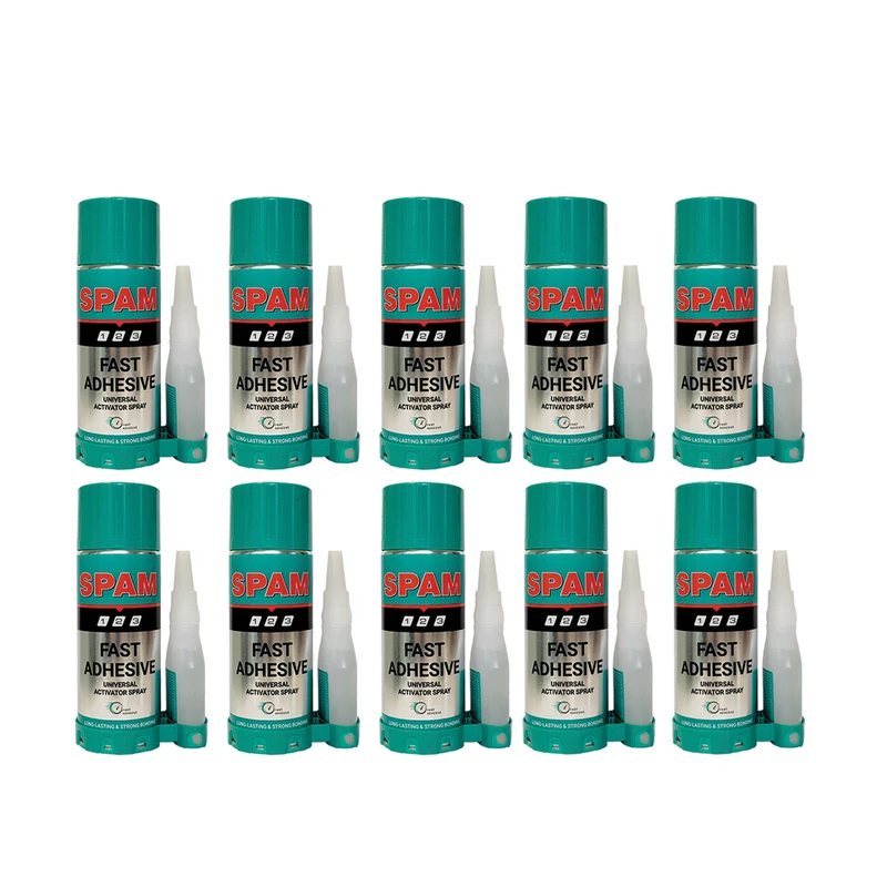 چسب اسپم مدل دو فاز حجم 400 میلی لیتر مجموعه 10 عددی