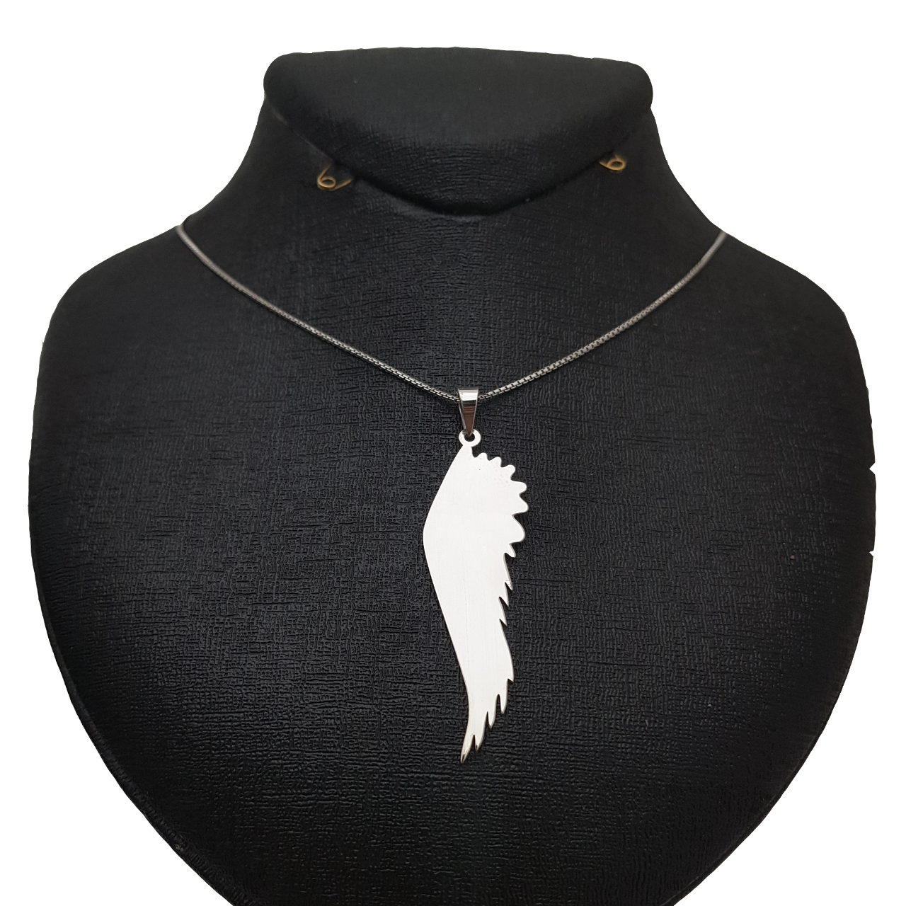 گردنبند نقره زنانه طرح بال فرشته کد 001