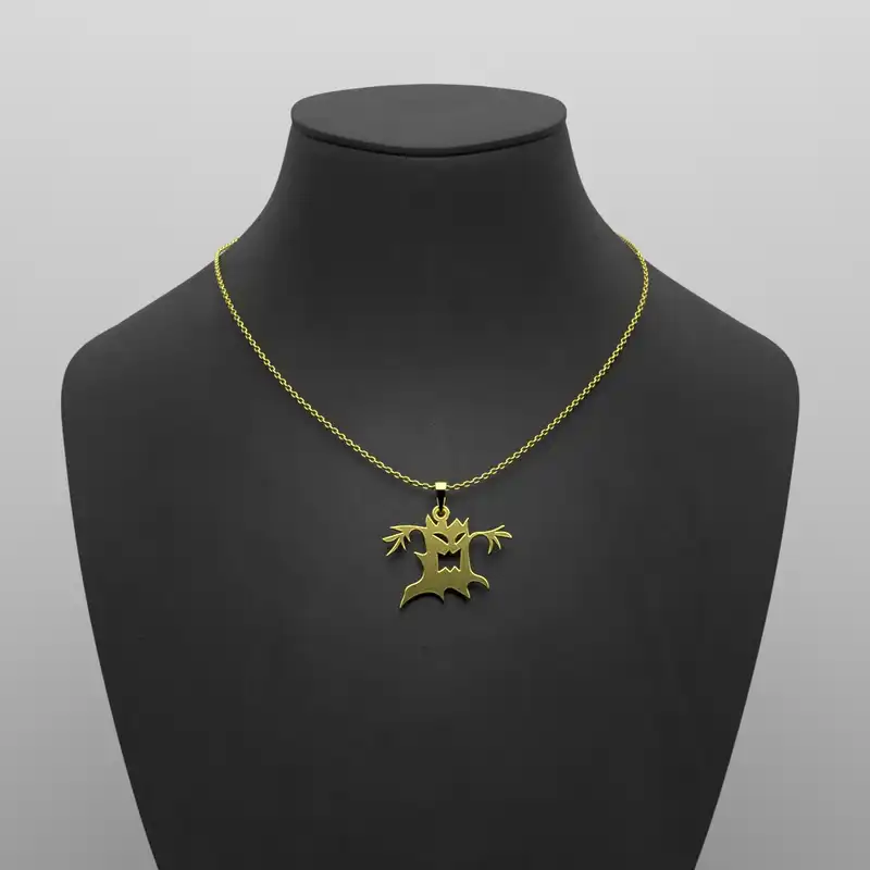 گردنبند طلا 18 عیار زنانه مدوپد مدل هالووین کد G3-1-1033