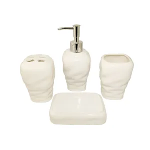 ست سرویس بهداشتی 4 پارچه مدل White کد 01