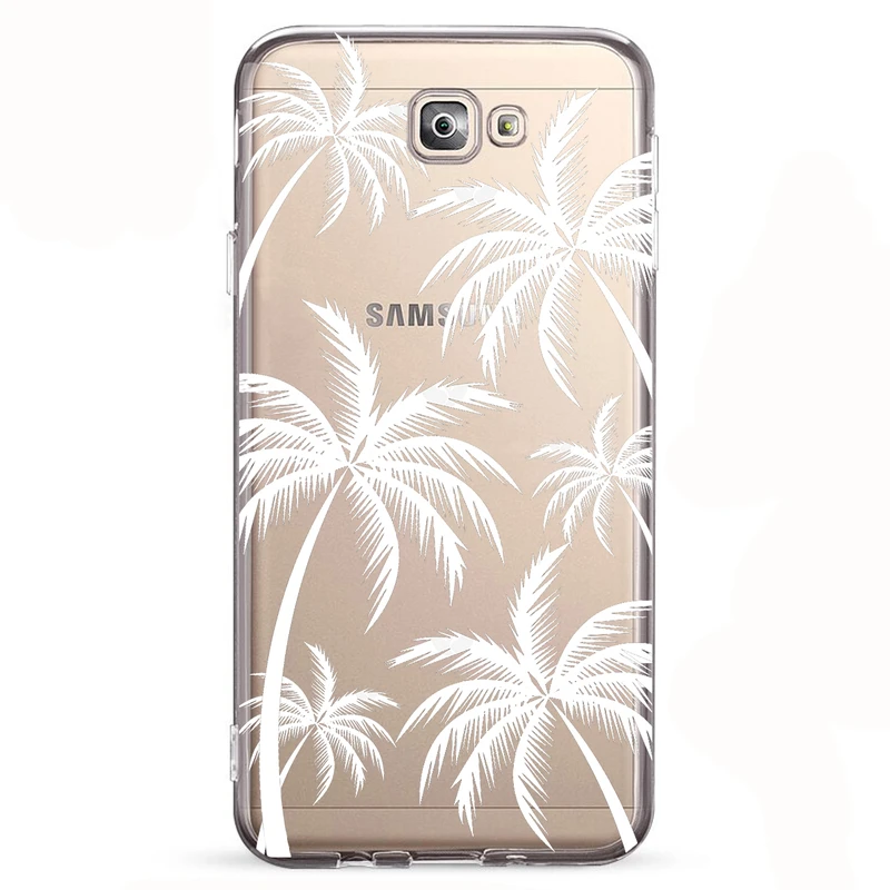 کاور مگافون طرح نخل مدل C52-W مناسب برای گوشی موبایل سامسونگ Galaxy J5 Prime         