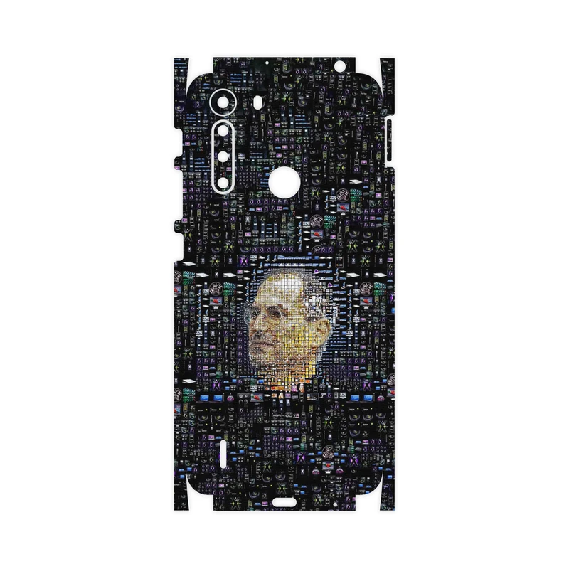 برچسب پوششی ماهوت مدل Collage of Steve Jobs 2-FullSkin مناسب برای گوشی موبایل موتورولا One Fusion