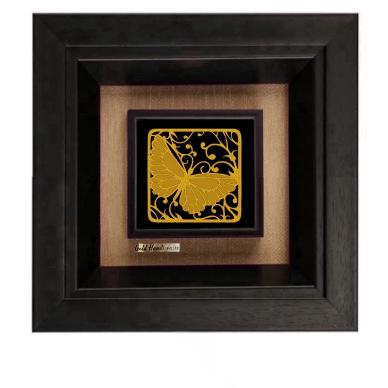 تابلو طلاکوب زرکات طرح پروانه مدل F276