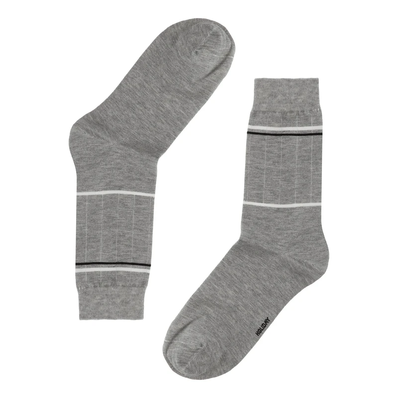 جوراب ساق بلند مردانه هالیدی مدل D038C6