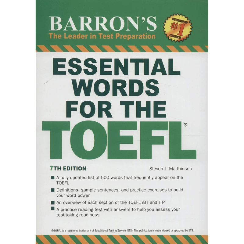 کتاب Essential Words For The TOEFL اثر Steven J. Matthiesen