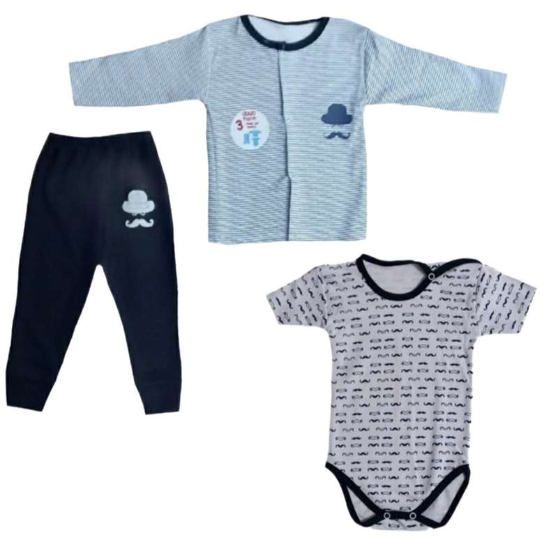 ست 3 تکه لباس نوزادی مدل 65