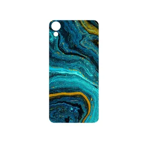 MAHOOT Turquoise marblewith golden streaks Cover Sticker for HTC Desire 825