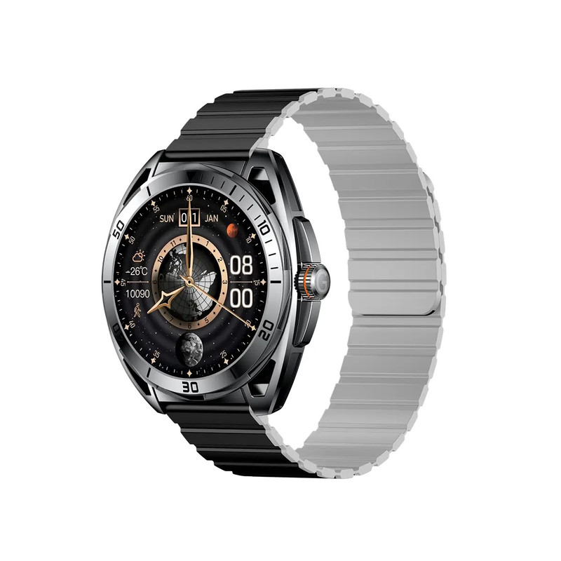 ساعت هوشمند گلوریمی مدل MAR GLORMI WATCH 2 PRO دارای قابلیت های کنترل موسیقی (Music Player)، قابلیت مکالمه مستقیم، قابلیت مکالمه از طریق بلوتوث بند سیلیکون