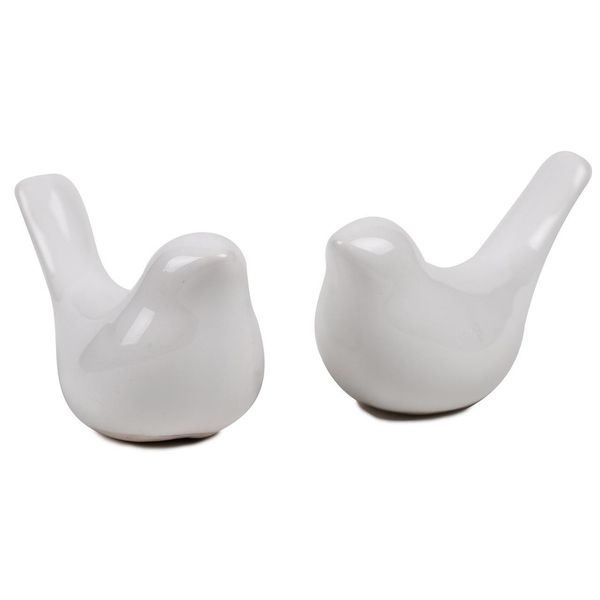 پرنده سرامیکی طرح ساده مدل 02 بسته 2 عددی